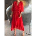 Whisper Fold Dress of breezy shape and summer rhythm