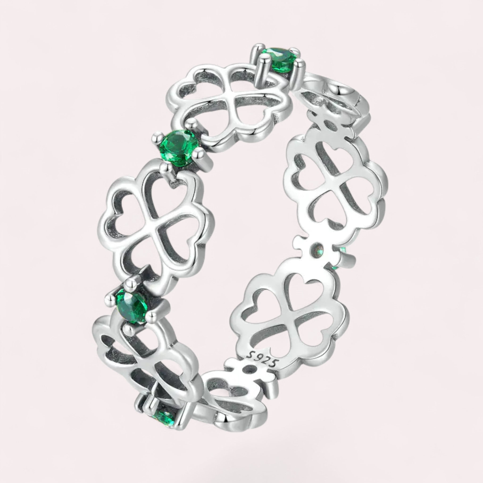 Any silver Four-Leaf Clover Ring – Delikate Store