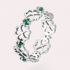 Any silver Four-Leaf Clover Ring