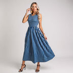 Delikate Ray Dress with sleeveless charm and soft rhythm