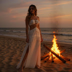Maldives Dress  French Style Chiffon Summer Dress