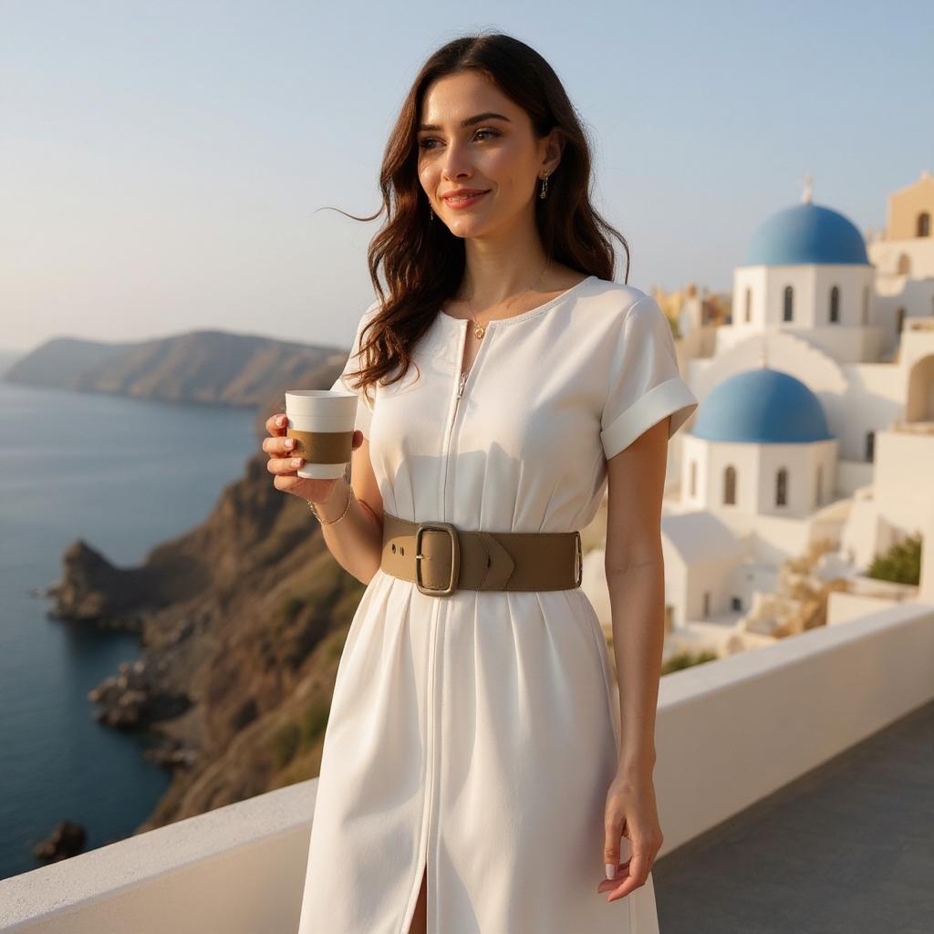 Lunaria White Dress of sculpted elegance and summer purity