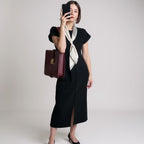 Lunaria White Dress of sculpted elegance and summer purity