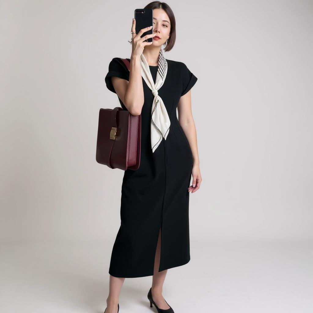 Lunaria White Dress of sculpted elegance and summer purity