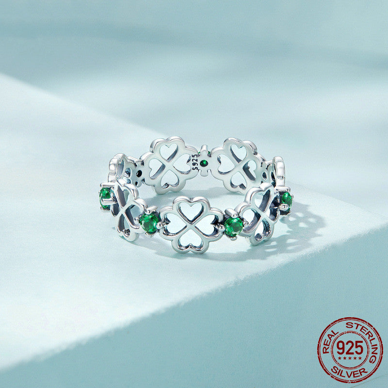 Any silver Four-Leaf Clover Ring
