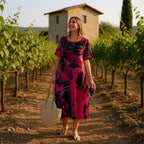 Zaya Print Dress in soft volume and casual elegance