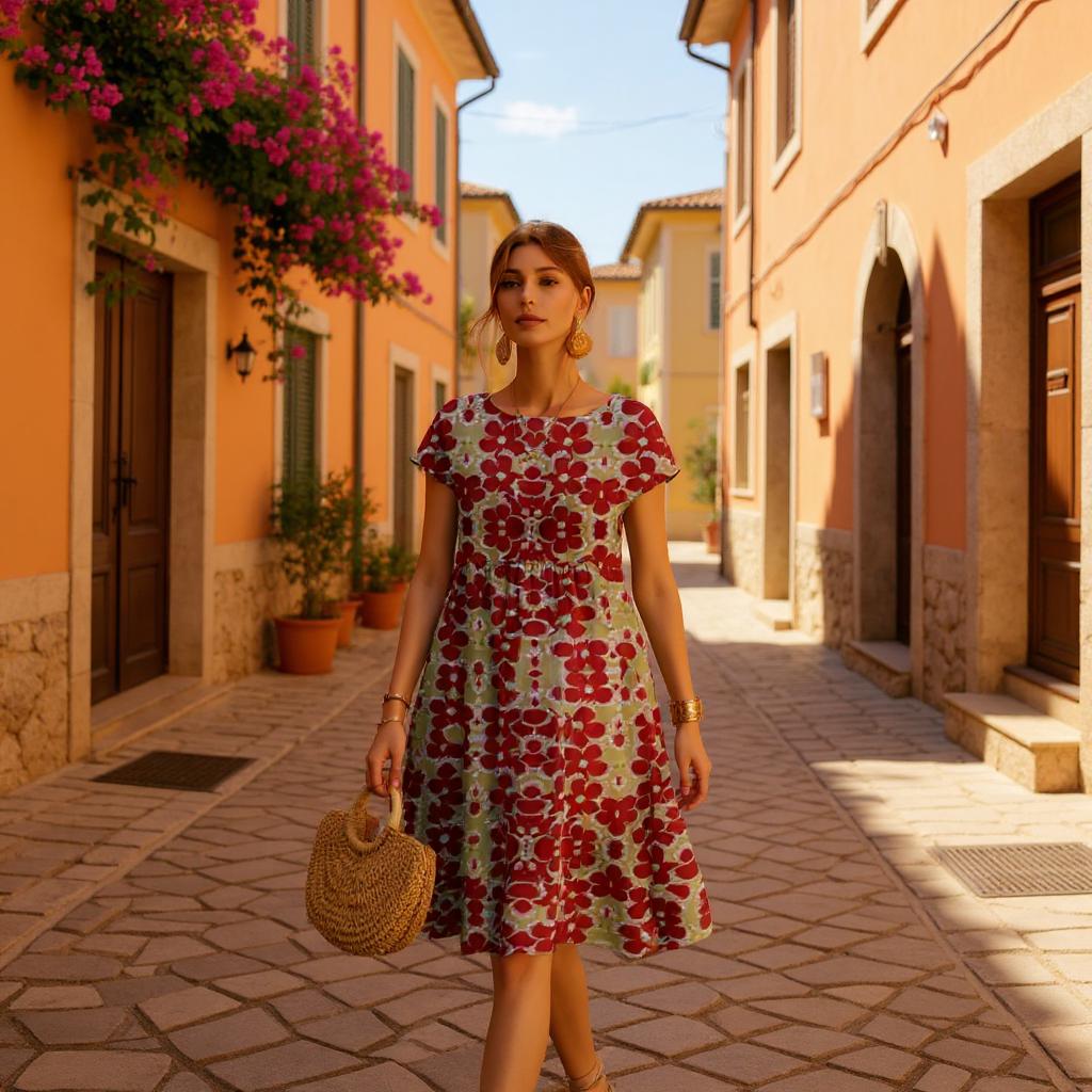 Lina Breeze Dress with relaxed shape and summer soul