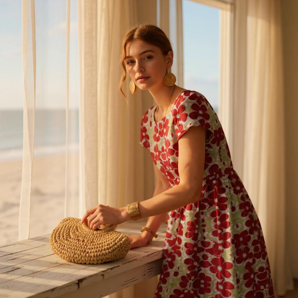 Lina Breeze Dress with relaxed shape and summer soul