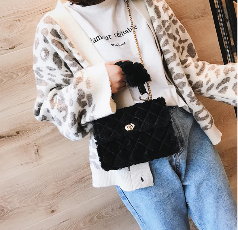 Furry Crossbody Bag