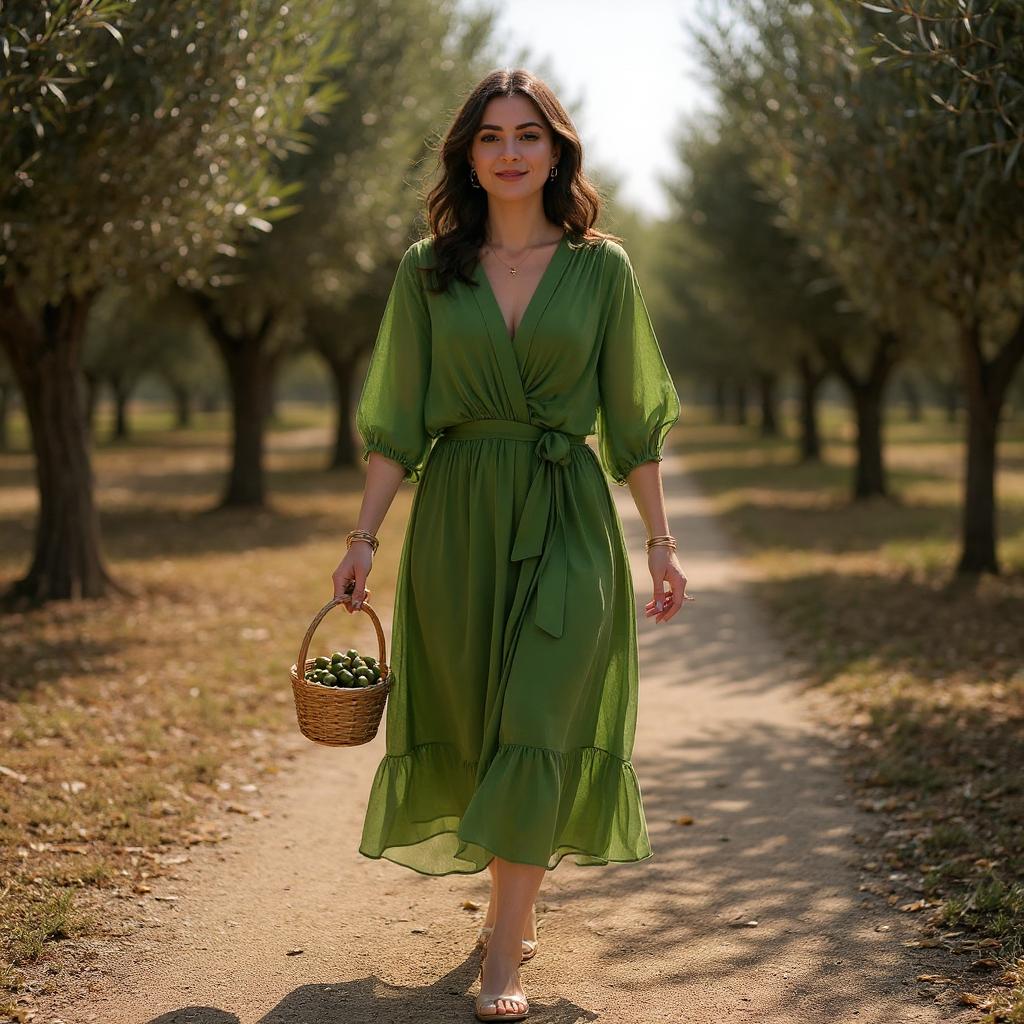 Whisper Fold Dress of breezy shape and summer rhythm