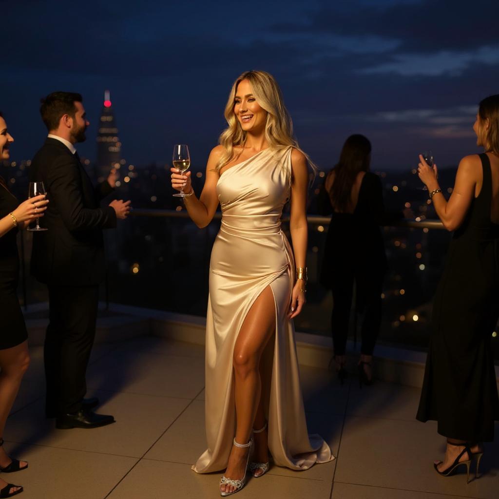 Solara Mist – Dress shaped by breeze and effortless art