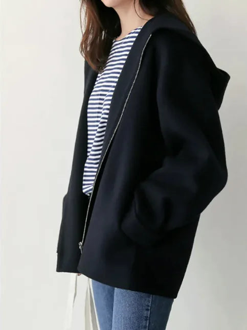 Wool Zip Coat