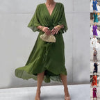 Whisper Fold Dress of breezy shape and summer rhythm