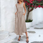 Delikate Ray Dress with sleeveless charm and soft rhythm