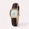 Elisabeth Leather Vintage Square Dial