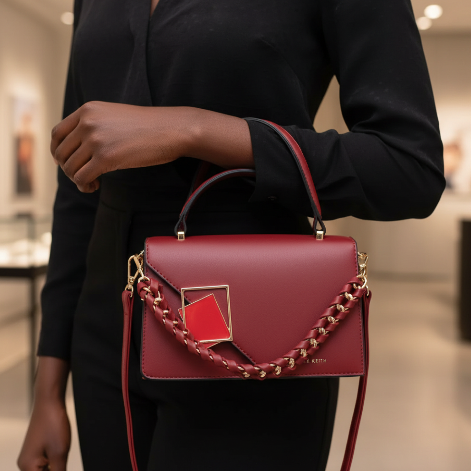 Crossbody Bag with Chain Handle