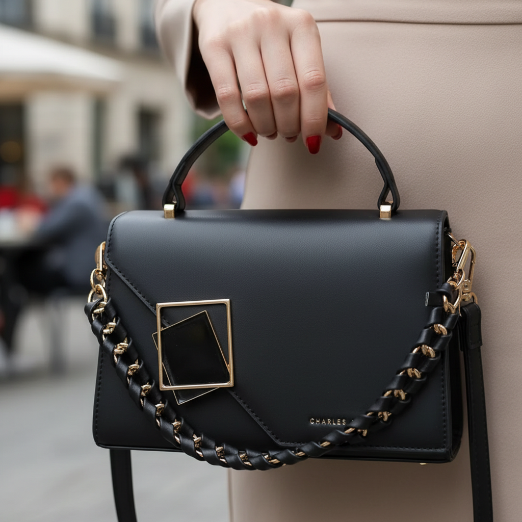 Crossbody Bag with Chain Handle