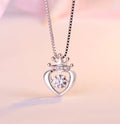 Rachel Regal Heart Crown Necklace