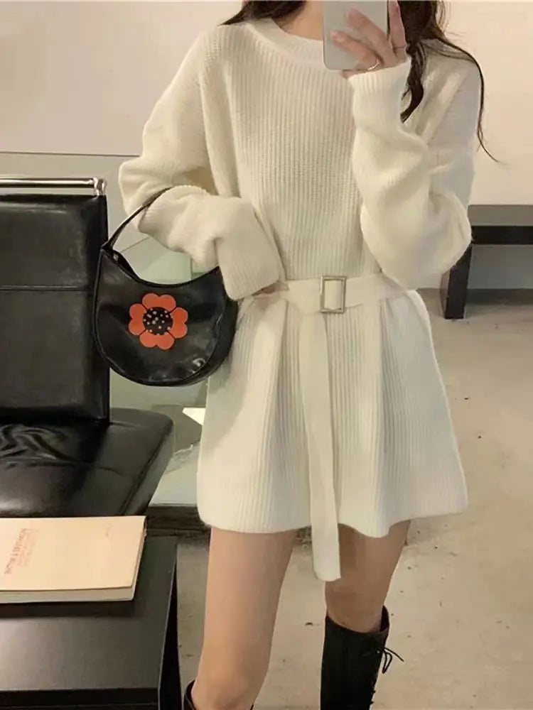 Chic Knitted Sweater Dress 2023
