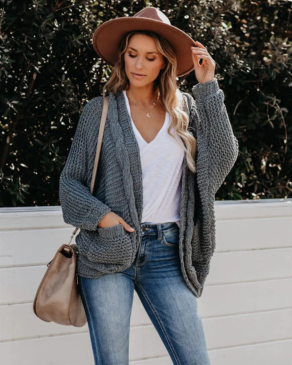 Chunky Twist Cardigan Autumn Winter Knitwear