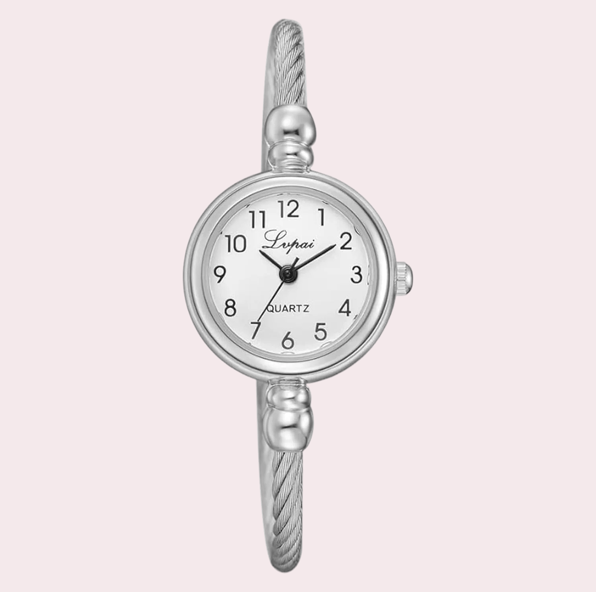 Grace Silver Bracelet Watch with Fine Chain