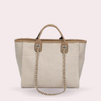 Sophie Canvas Chain-Strap Tote