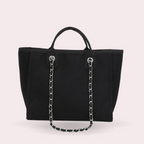 Sophie Canvas Chain-Strap Tote