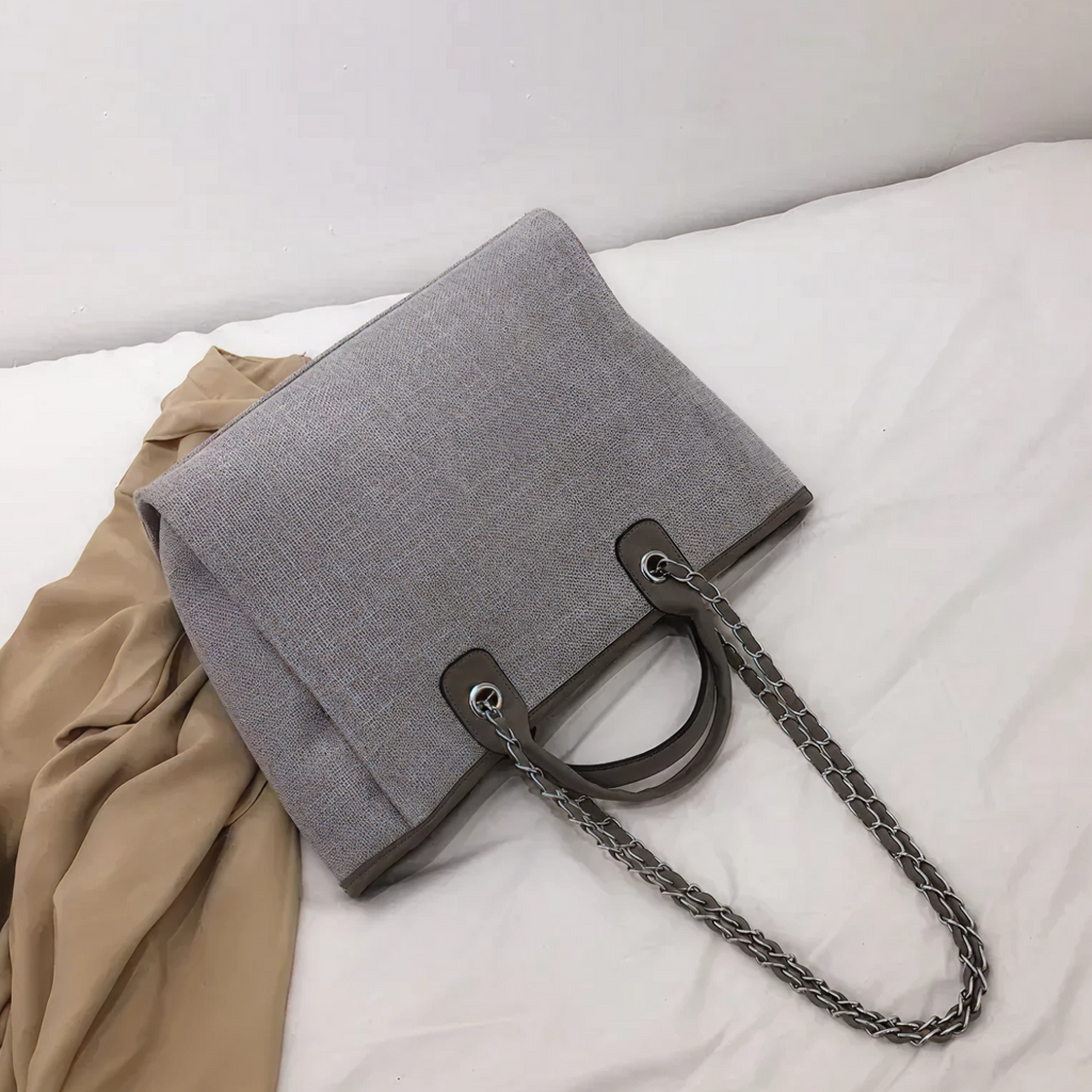 Sophie Canvas Chain-Strap Tote