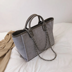 Sophie Canvas Chain-Strap Tote