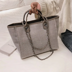 Sophie Canvas Chain-Strap Tote