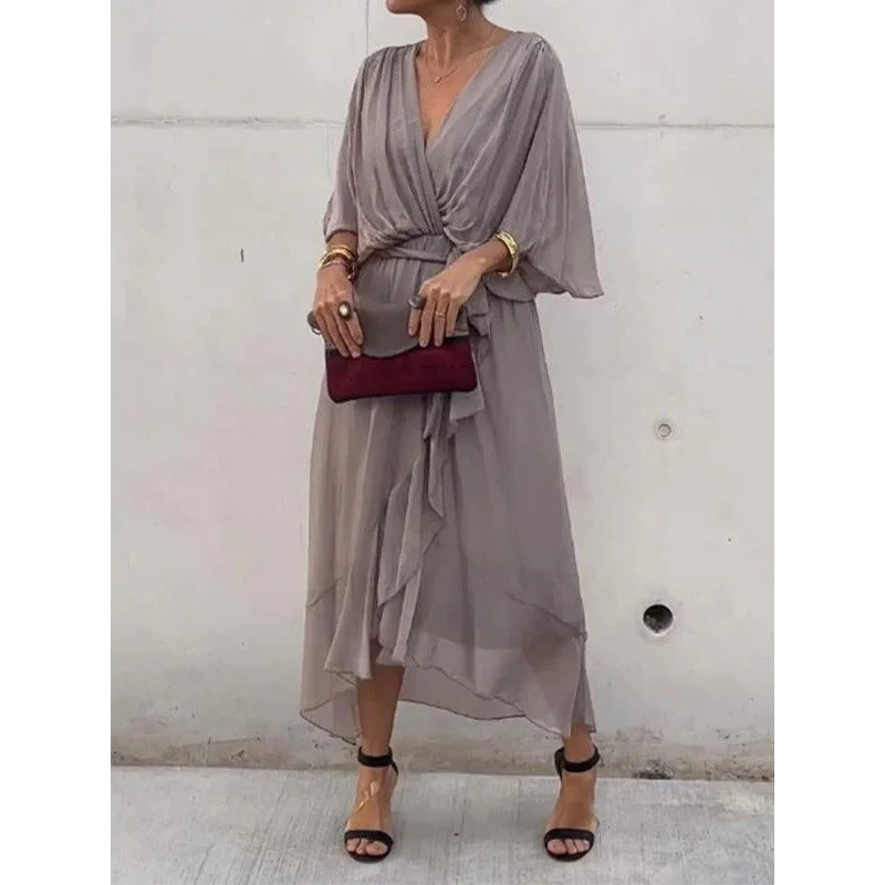 Whisper Fold Dress of breezy shape and summer rhythm