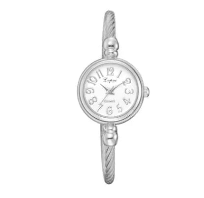 Grace Silver Bracelet Watch with Fine Chain