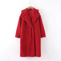 Women's New Long Coat in Lamb Wool for Autumn/Winter