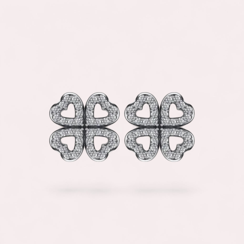 Aloura Clover Earrings of charm soft and shiny