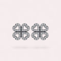 Aloura Clover Earrings of charm soft and shiny