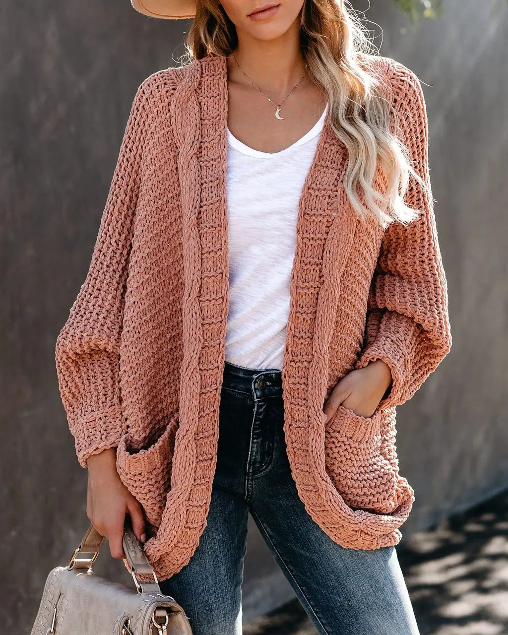 Chunky Twist Cardigan Autumn Winter Knitwear