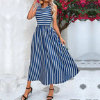 Delikate Ray Dress with sleeveless charm and soft rhythm