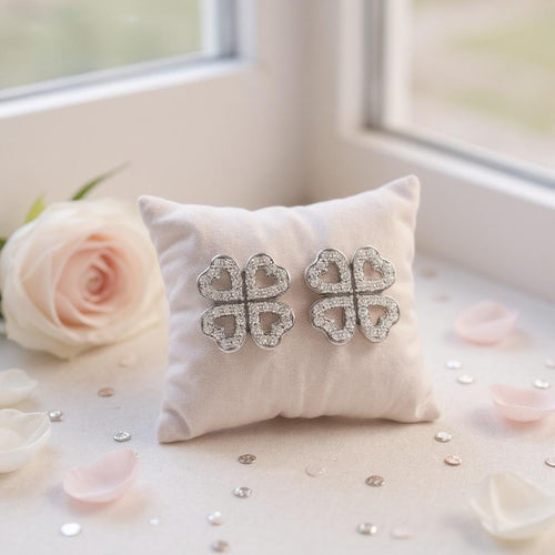 Aloura Clover Earrings of charm soft and shiny