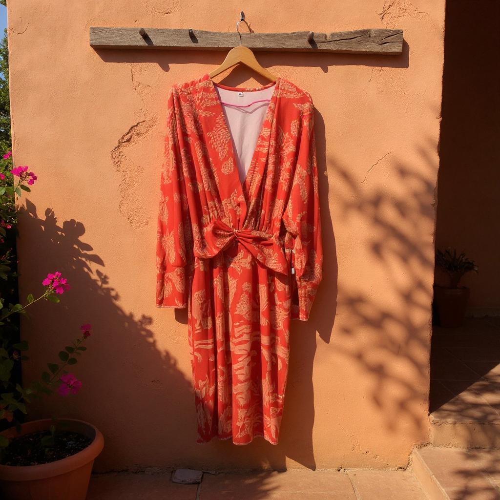 Summer poem v-neck dress