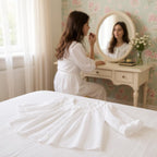 Velina Soft Blouse with delicate sleeves and timeless elegance