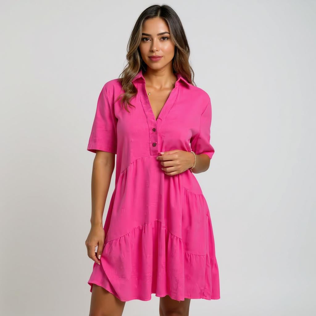 Brunna Dress with earthy calm and understated charm