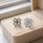 Aloura Clover Earrings of charm soft and shiny