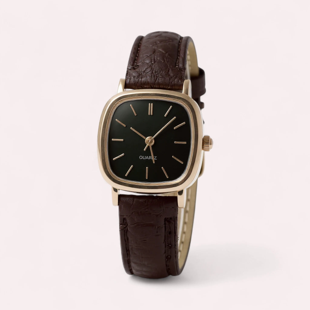 Elisabeth Leather Vintage Square Dial