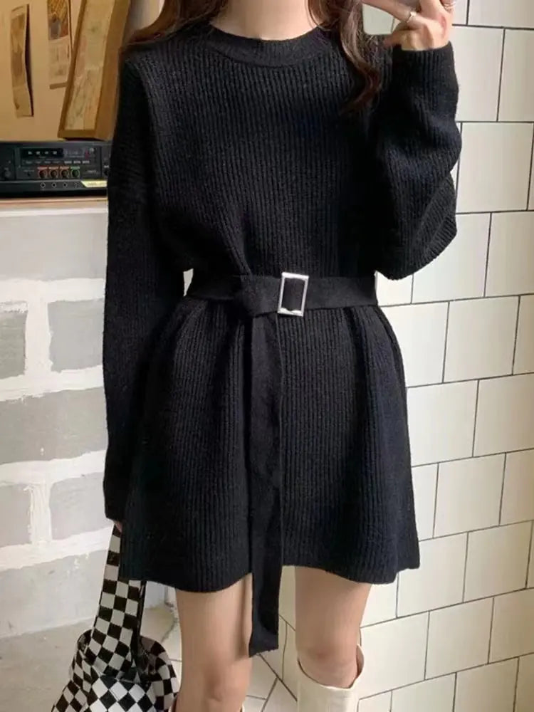 Chic Knitted Sweater Dress 2023