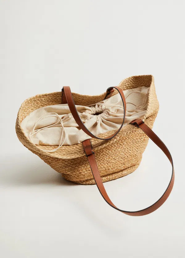 Sophia Signature Straw Bag