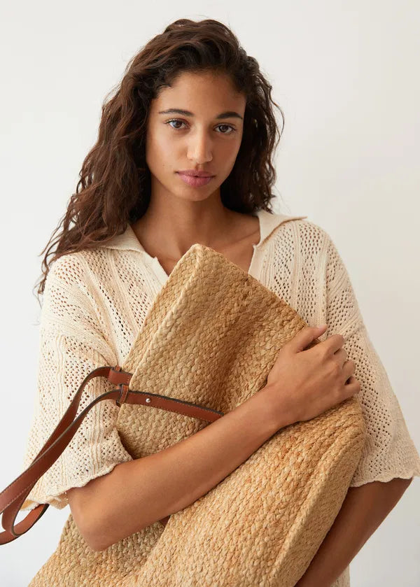 Sophia Signature Straw Bag