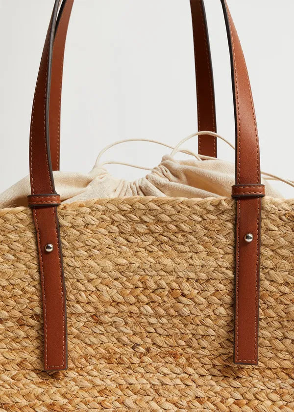 Sophia Signature Straw Bag