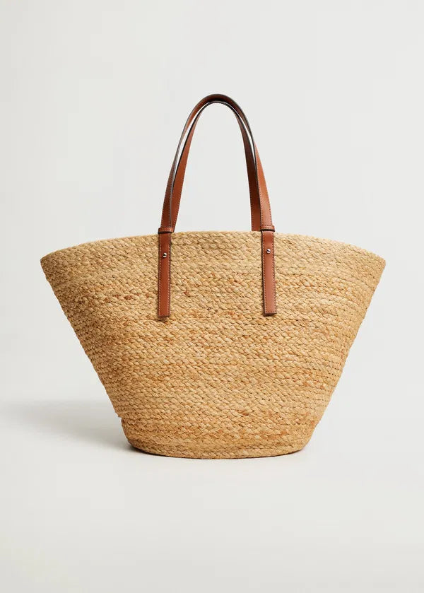 Sophia Signature Straw Bag