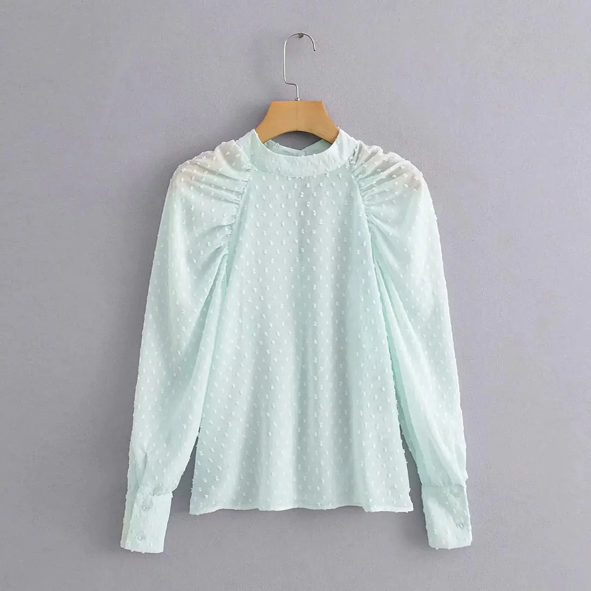 Chic Autumn Pleated Floral Shirt