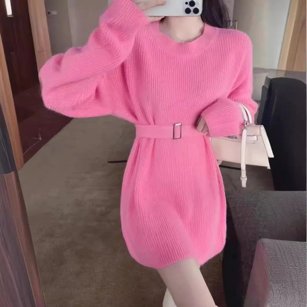 Chic Knitted Sweater Dress 2023